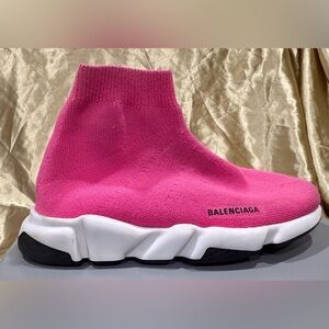 Balenciaga Fluo Pink and Black Sneakers